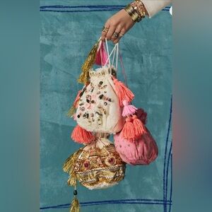 Free people Sparkle Mini Gift Sack Bag